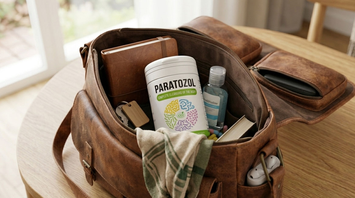 Paratozol capsule all'interno della confezione